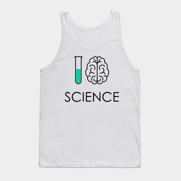 I Love Science Tank Top by Sachpica